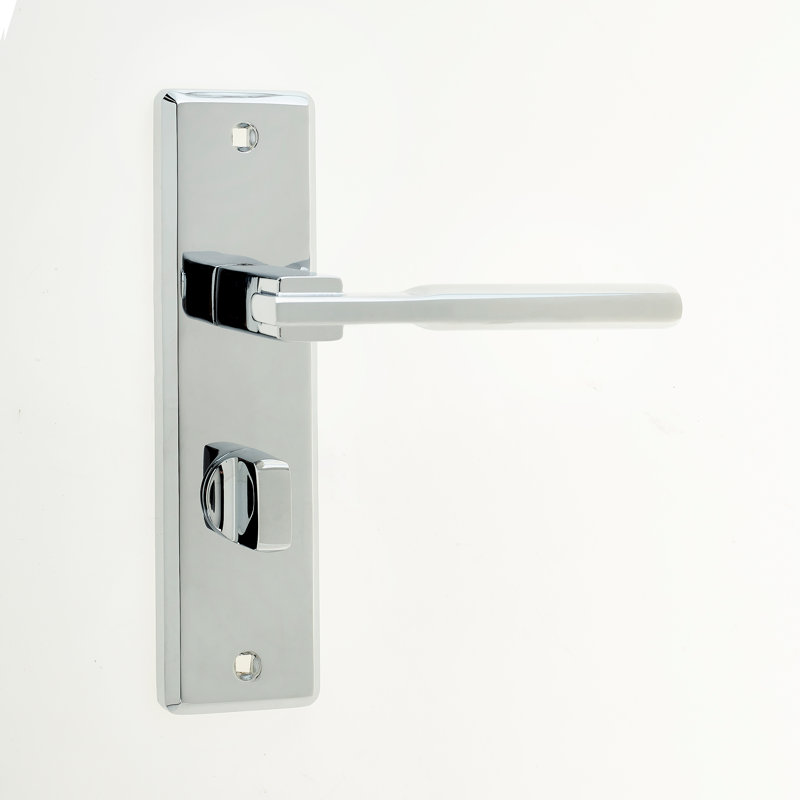 Delta Bathroom Door Handle, Polished Chrome