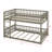 Space-Saving Queen Over Queen Bunk Bed With Ladder & Guardrails-1127610136