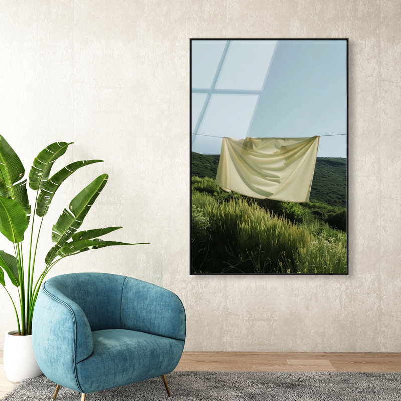 Floating Cotton I Print by Oliver Gal, 46"H x 31"W, Black Floater Frame