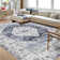 Oriental Machine Washable Area Rug with Rubber Backing for Living Room Non-Slip Indoor Carpet Low-Pile Rug for Bedroom Dining Room Hallway Kitchen Office Playroom Nursery