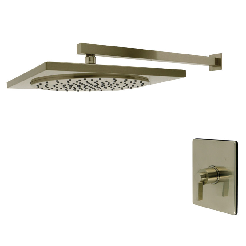 Kingston Brass Nuvofusion Single-Handle Pressure Balanced Shower Faucet, Brushed Nickel