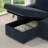 85.8" Pull Out Sleeper Sofa L-Shaped Couch Convertible Sofa Bed with Storage Chaise And Storage Racks-1806166226