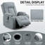 Fauteuil inclinable de 39,76 po de large avec système de massage chauffant, deux porte-gobelets, port USB et poche latérale-2050535795