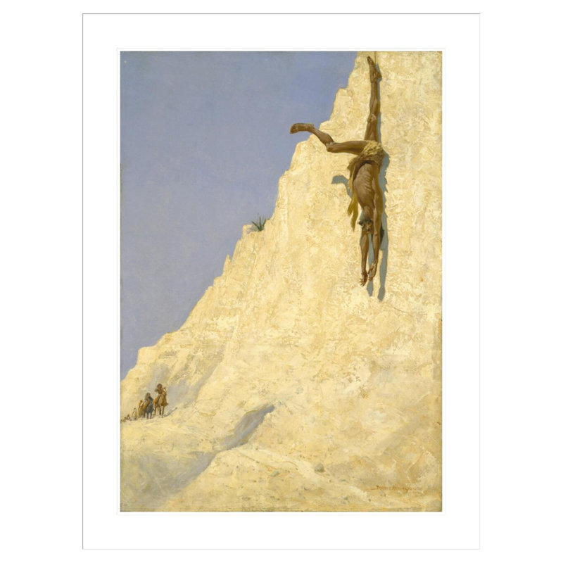 «The Transgressor» par Frederic Remington, impression giclée sur cadre, H 41,5 po x l 31,24 po