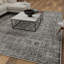 Tapis oriental gris en polypropylène tissé à la main Ragheb-2081186597