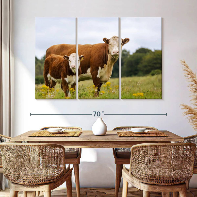 Brampt Calf And Cow, 42" H x 65" W
