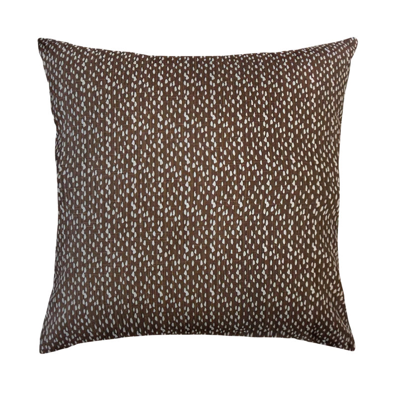 Oreiller en coton Xakery, 20 po x 20 po, Bleu