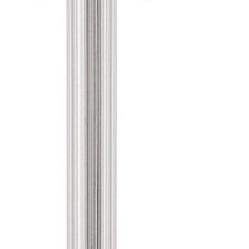 Lampe sur pied 60 po à deux lumières de forme traditionnelle avec abat-jour rectangulaire blanc 60 po Chrome