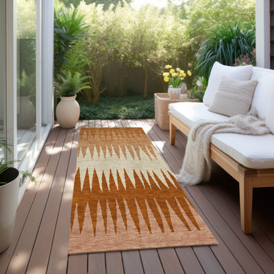 Malek Indoor/Outdoor Area Rug with Non-Slip Backing