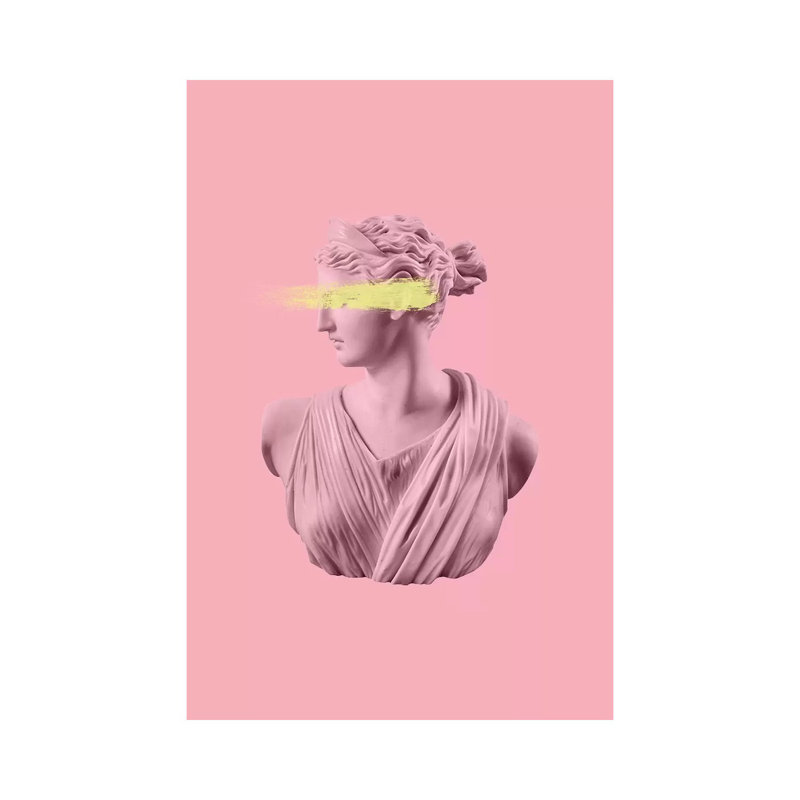 Pink Goddess - Wrapped Canvas Gallery-Wrapped Canvas Giclée, 20.32 cm H x 30.48 cm W