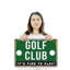 Enseigne en plastique 13 po x 20 po Golf Club Street-119528796