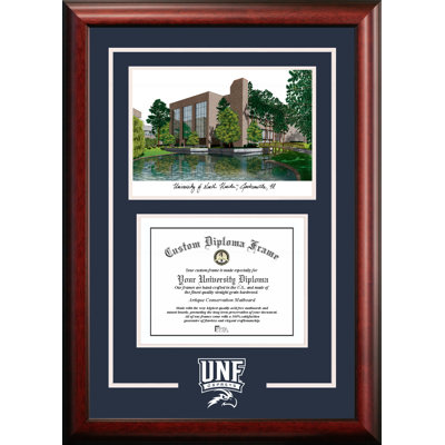 NCAA North Florida Ospreys Spirit Graduate Diploma with Campus Images Lithograph Frame