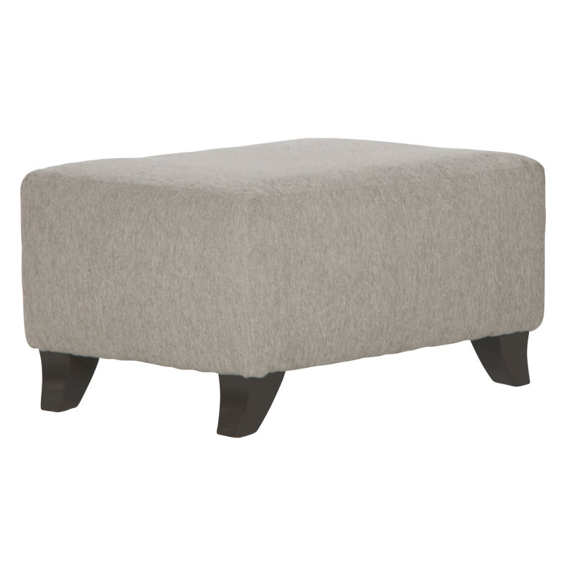 Bestla Upholstered Ottoman, Pebble Polyester