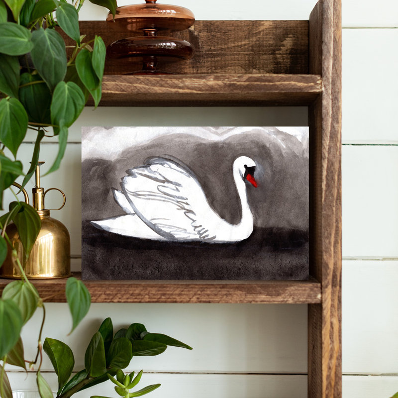 Art contemporain, art mural oiseau contemporain, H 12 po x l 18 po