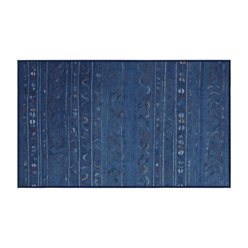 Machine Washable Gray Area Rug, Runner 2' x 4'