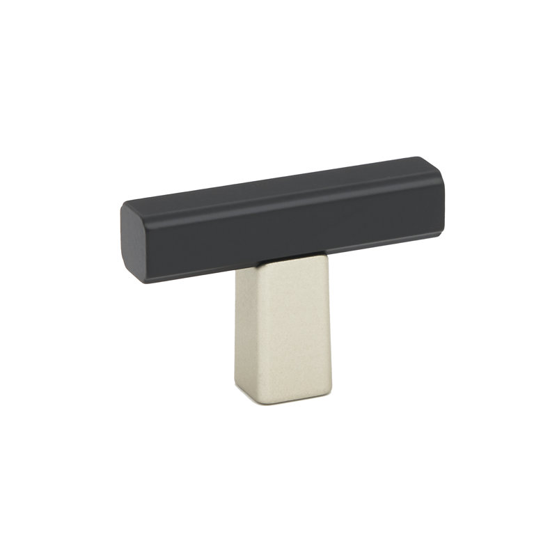 Quadrato Bar Knob, Matte Nickel