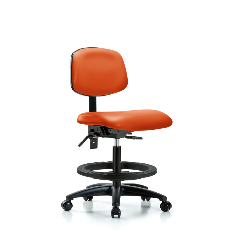 Chaise de dessin Lyra, Roulettes, Inclus, Orange