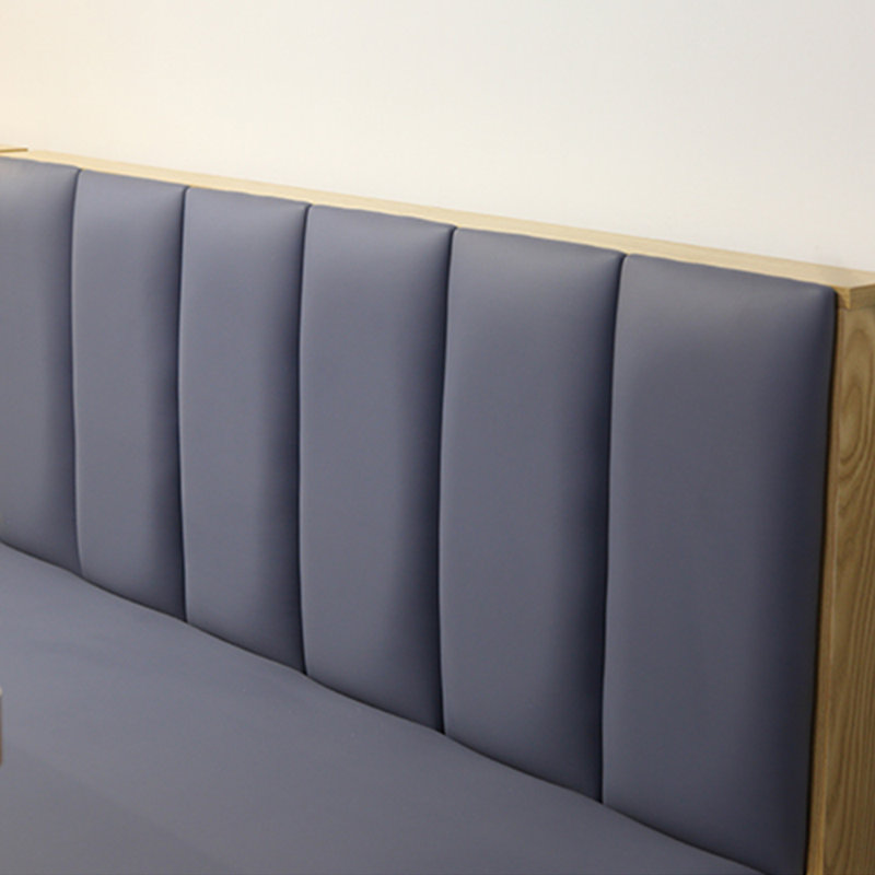 Banc rembourré en similicuir, Mauve clair