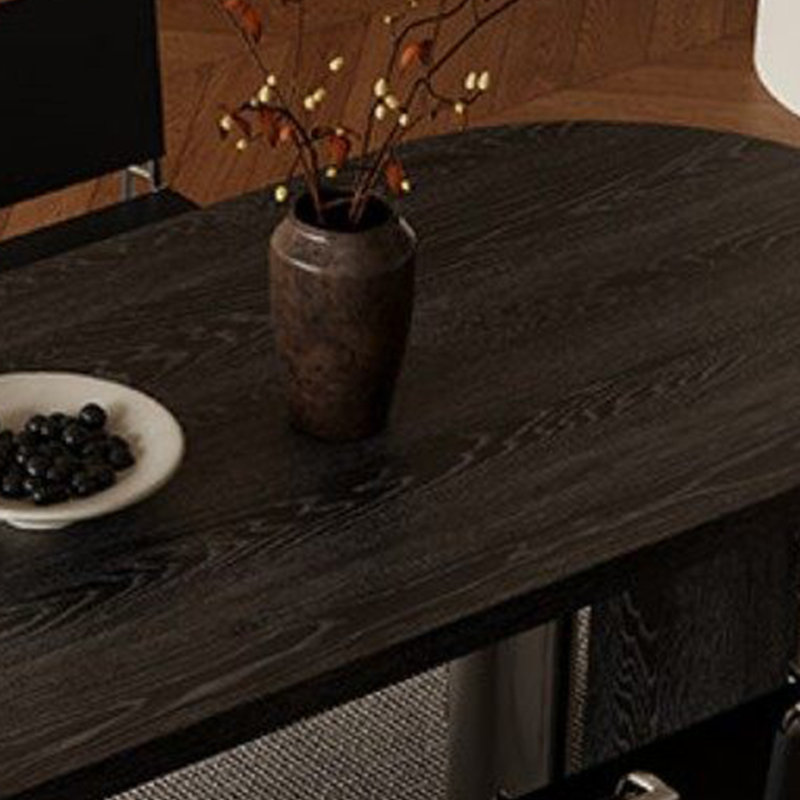 High-end designer dining table, 7 Pieces: Table, 6 Chairs, 30.31" H x 70.86" W x 31.49" D