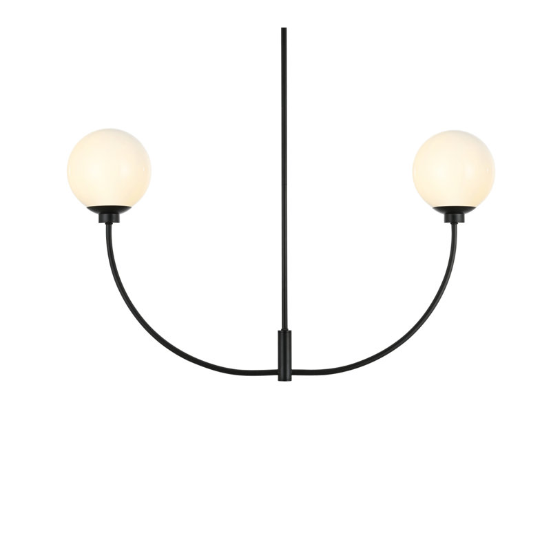 Lustre noir de 36 pouces Living District Nyomi, Noir, H 21 po x l 36 po x P 7 po