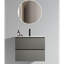 Meuble-lavabo mural moderne de 24 po avec lavabo en céramique, trou de robinet simple et grand espace de rangement, pré-assemblé