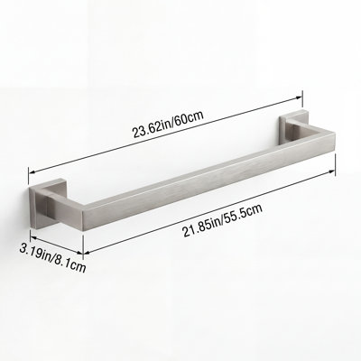23.62in Wall Mounted Single Towel Bar