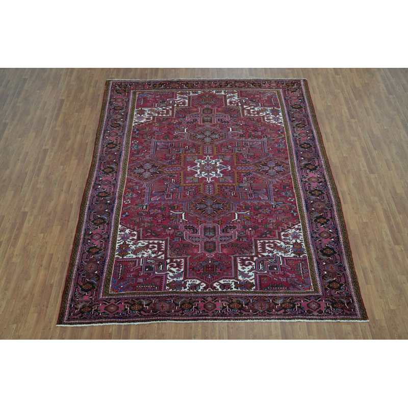 Tapis traditionnel en laine à motif géométrique 10 x 12