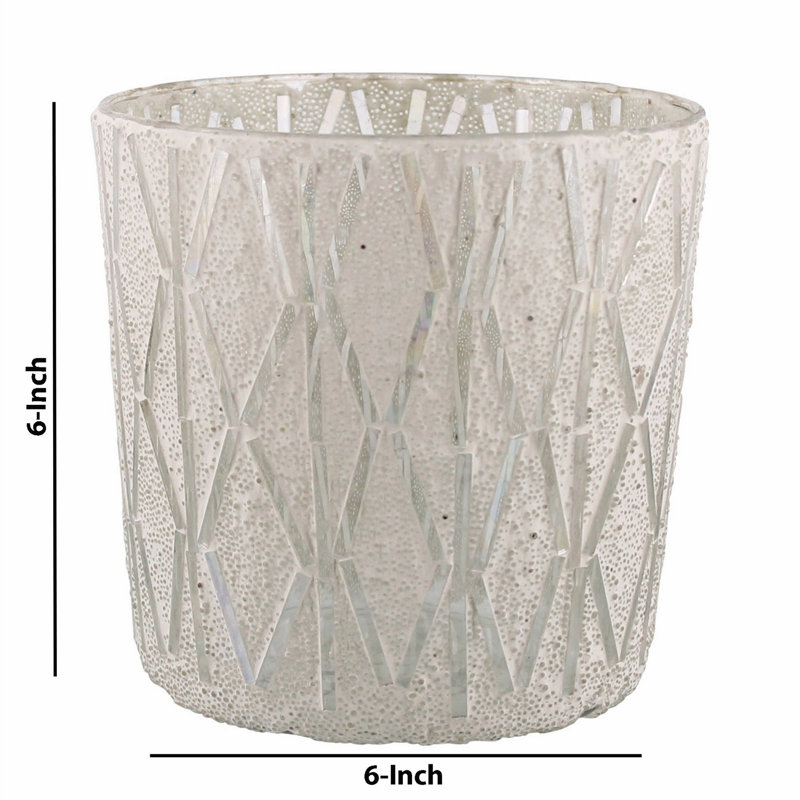 Vase rond en verre avec motif géométrique pour une décoration intérieure parfaite