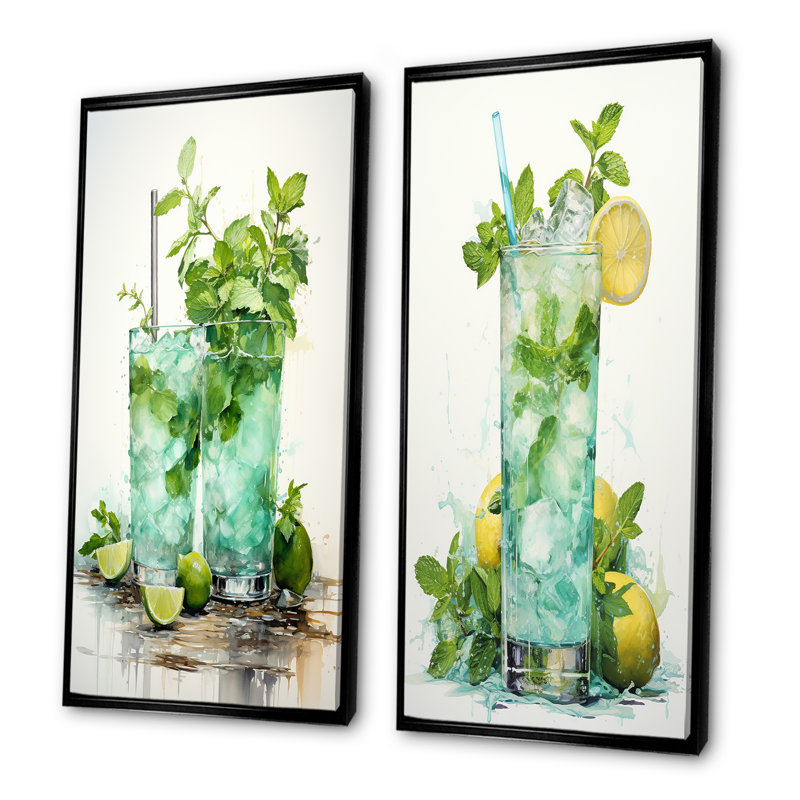 Ensemble de salon Julep Jubilee Mojito, Cadre noir, H 28 po x l 25 po