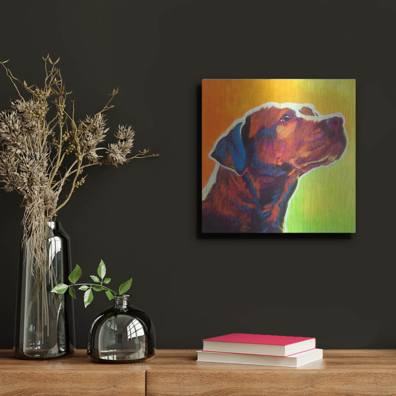 «Pit Bull - Fuji» par Dawg Painter, H 12 po x l 12 po