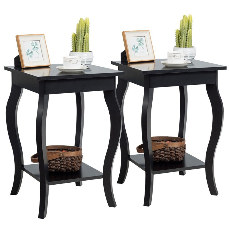 Jacquelin Side Table Set, Black
