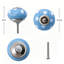 6Pcs Ceramic Furniture Knobs Pull Handles