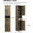 69" H Grey Storage Cabinet With 2 Doors And 1 Drawer. Adjustable Shelves, For Bathroom, Living Room, Entryway, Kitchen Narrow Space Tall Barn Drawer, Grey, Multipurpose Kitchen, Abundant-561631480