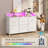 6 Drawer Bedroom Dresser With Charging Station-580603492