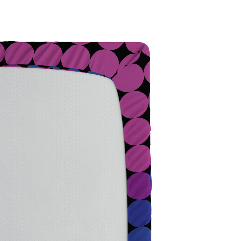 Microfiber Polka Dots Fitted Sheet, Queen Fitted Sheet