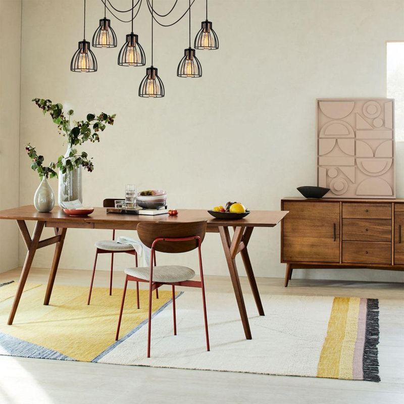 Crewkerne 6 - Light Black Dome Pendant