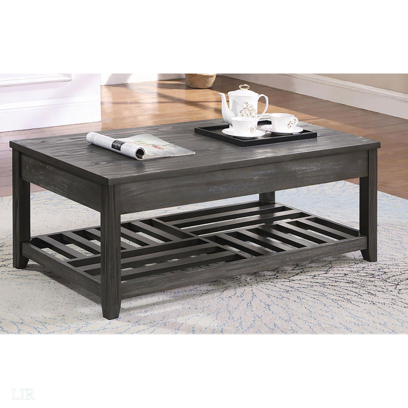 Grey Lift-Top Coffee Table