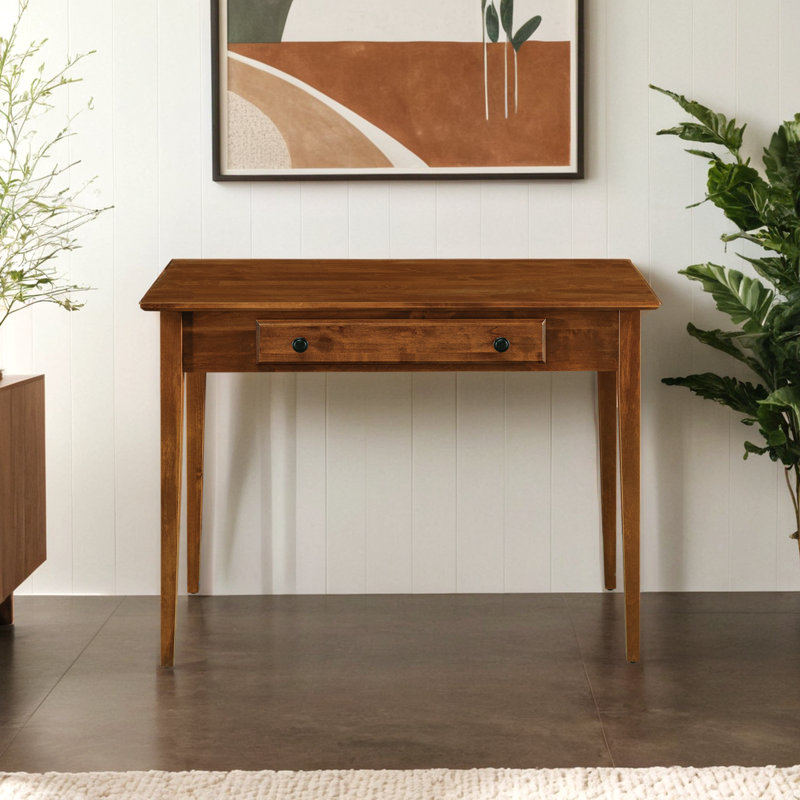 Malani American Built Solid Wood Writer's Desk, Antique Cherry