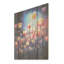 Multicolore, tulipes célestes multicolores la nuit - Tulipes, art mural sur bois de pin naturel-1640309714