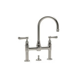 Georgian Era Widespread Bathroom Faucet with Drain Assembly