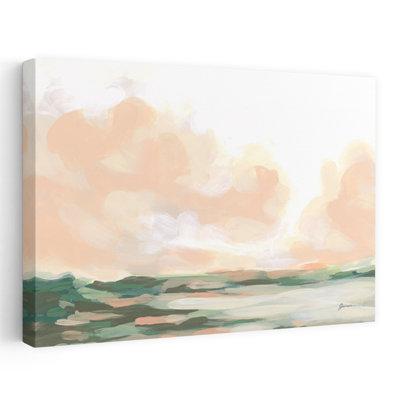 «Blush Sky I Peaceful Serene Tranquil Landscape Nature», reproduction d'art murale