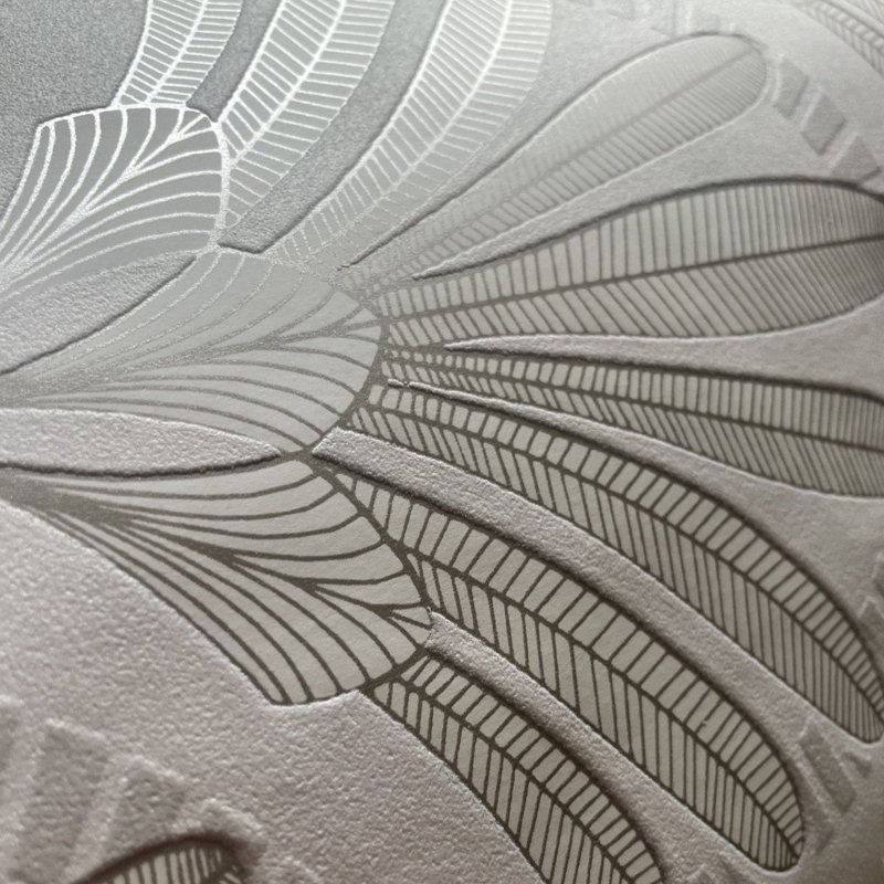 Art Deco Wallpaper, White