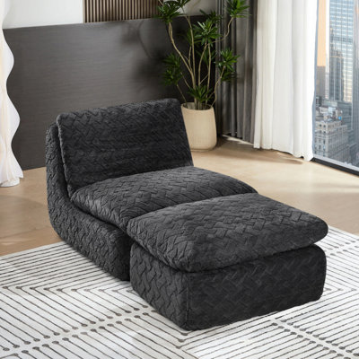 Fauteuil pivotant à compression totale avec revêtement en velours côtelé de haute qualité, rotation à 360°, courbure ergonomique, hauteur 92,3 cm, profondeur 85,5 cm, pivotant et silencieux, largeur 106 cm, poids du produit 33 kg, poids du colis 34,5 kg