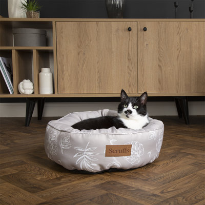 Floral Polyester Pet Bed