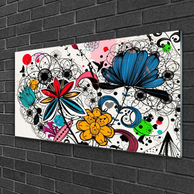 Art Abstract 1 Piece Wall Art on Glass