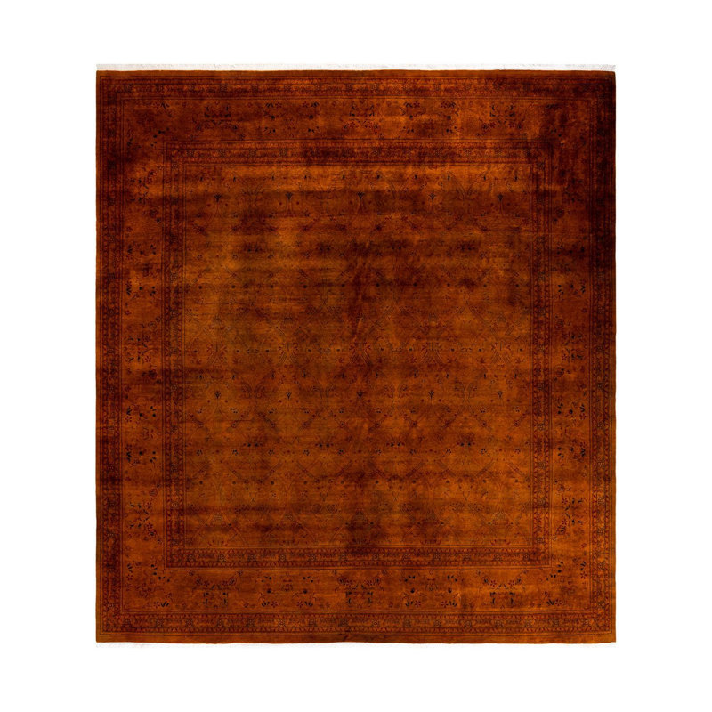 Tapis unique noué à la main Osbaldo - orange