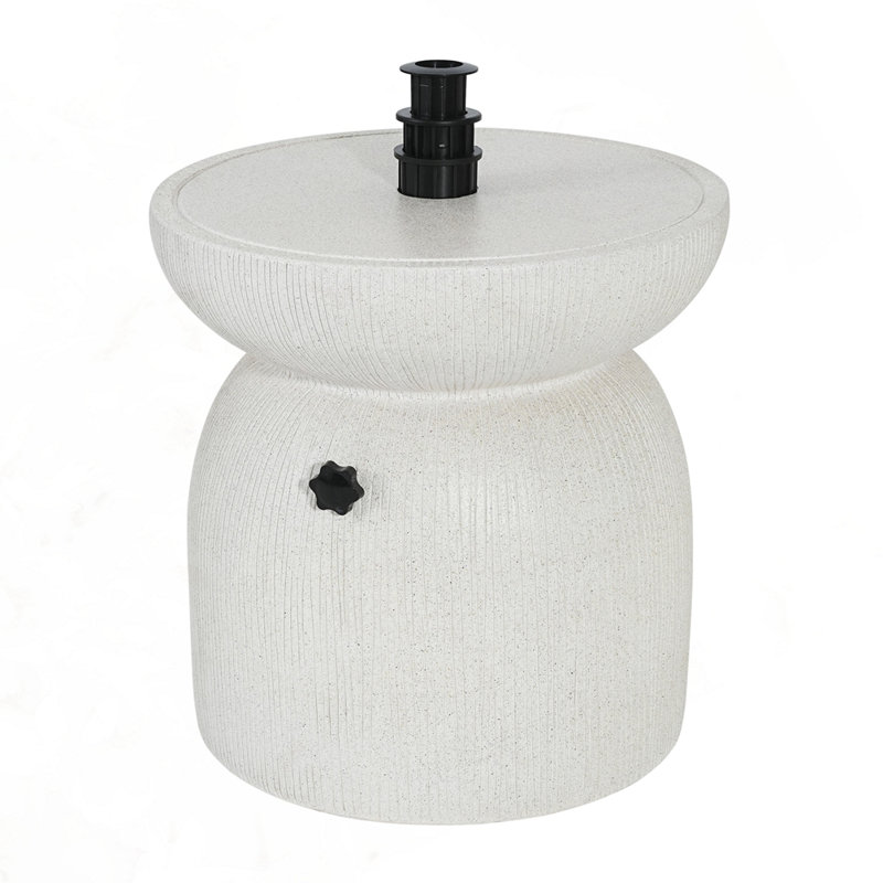 Base de parasol pour table d'appoint MGO, Marbre blanc 772 W