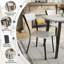 Ensemble de table de salle à manger 5 pièces pour 4, table de cuisine en MDF de 43 po et 4 chaises, peu encombrantes, blanc-131238480-131238482-131238478-131238475