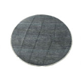 Mukula One-of-a-Kind 7'7'' X 7'8'' New Age Round Wool Area Rug Grey