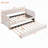 Versatile Upholstered Daybed Sofa Bed with Pull-Out Trundle for Extra Comfort-15880471
